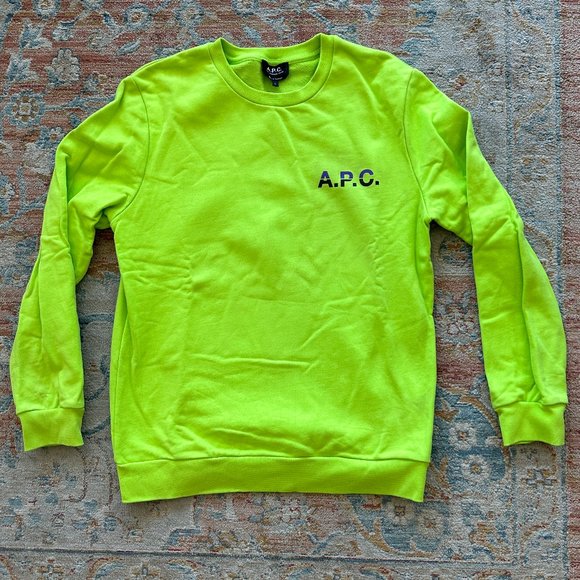 A.P.C. Long Sleeve Crew Neck Sweater - Picture 1 of 2